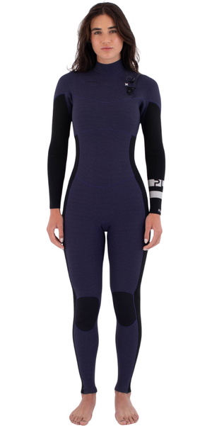 2026 Hurley Mujer Plus 3/2mm Chest Zip Neopreno WFS0012302 - Vintage Iris